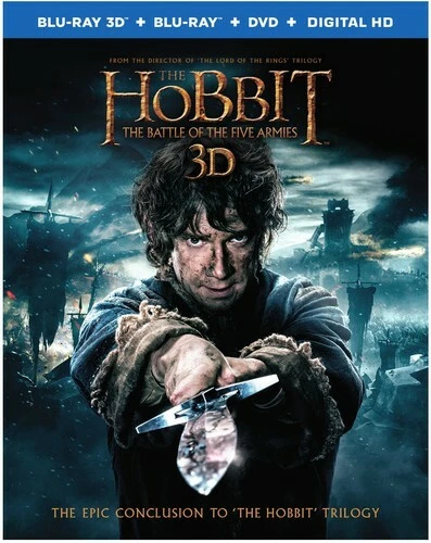 NEW The Hobbit Battle of Five Armies 3D Blu-ray DVD Digital, 2015, 5-Disc Set Foto 1 de 1