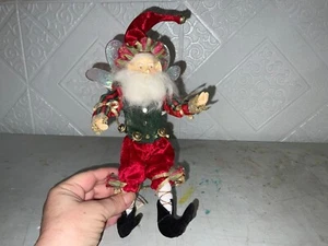 Mark Roberts Roses & Bells Fairy Santa Elf Christmas Ornament 9” EUC - Picture 1 of 10