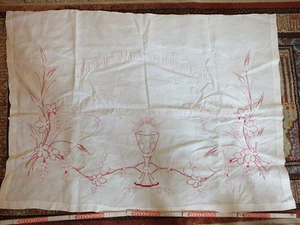 Altes besticktes Tuch für Hausaltar / Fronleichnamsaltar ?  Nr. 2 von 2 - Bild 1 von 5