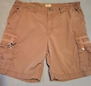 Vtg Haband Travelers Men's Sz 40 Safari Hiking Cargo Shorts Brown Utility - Picture 1 of 11
