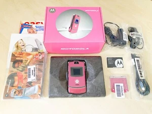 Motorola RAZR V3 - Pink - Brand NEW in Box - Original - Unlocked - Picture 1 of 16