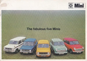3/72 British Leyland Mini Full Range (5 Models), Deluxe UK Issue Sales Brochure - Picture 1 of 4