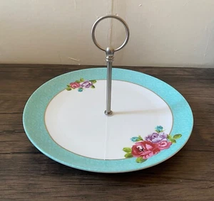 Deagostini classic Porcelain 1 Tier afternoon tea floral cake stand - Picture 1 of 8