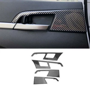 Marco de cubierta de tazón de manija de puerta interior de fibra de carbono real para Hyundai Elantra 16-2020 - Imagen 1 de 6