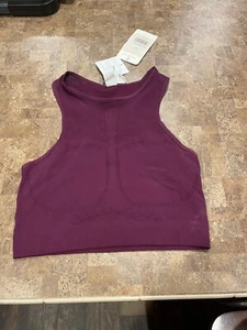 Fabletics Womens Serenity Sculptknit Racerback Sports Bra RH7 Plum Large/10 NWT - Bild 1 von 3