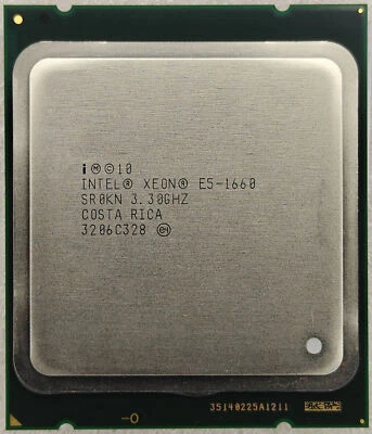 Intel Xeon E5-1660 3.3 GHz LGA2011 6 cores 12 T SR0KN CPU Processor 15 MB - Image 1 of 2