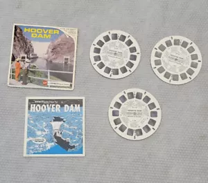 Vintage View-Master HOOVER DAM 3 Reel Set Booklet Packet A158 - Picture 1 of 5