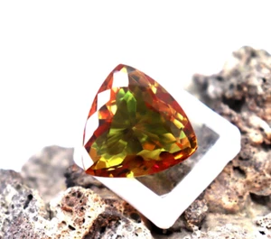 70ct Big Size Trillion Cut Alexandrite Color Changing Loose Certified Alex Stone - Picture 1 of 8