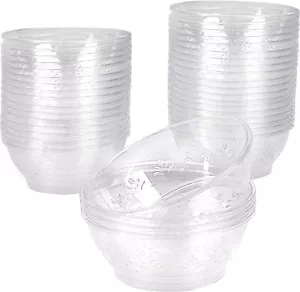 40 Transparente Dessertschalen 180ml Plastikschälchen Eisbecher Plastikschüssel - Bild 1 von 6