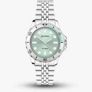 Sekonda Ladies Balearic Green Dial Watch 40565 - Picture 1 of 5