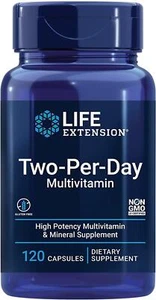 Life Extension Two-Per-Day Multivitamin 120 Capsules Men/Women Vitamins Minerals - Picture 1 of 6