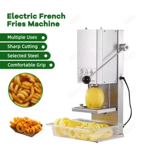 Electric Curly Fries Machine Commercial Automatic Potato Cutter 100kg/h - Picture 1 of 9