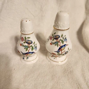 Bone China England Reproduction Aynsley Cottage Garden Salt And Pepper Shakers - Picture 1 of 5