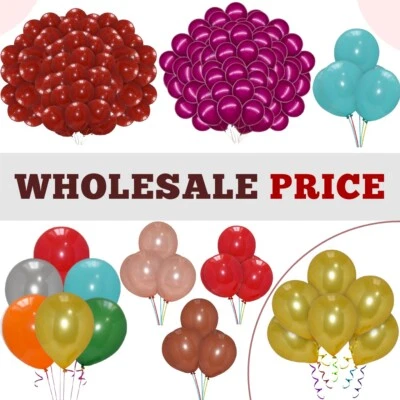 PANNU DESIGN WHOLESALE BALLOONS 100-5000 Latex BULK PRICE JOBLOT Quality Any Occasion BALLONS