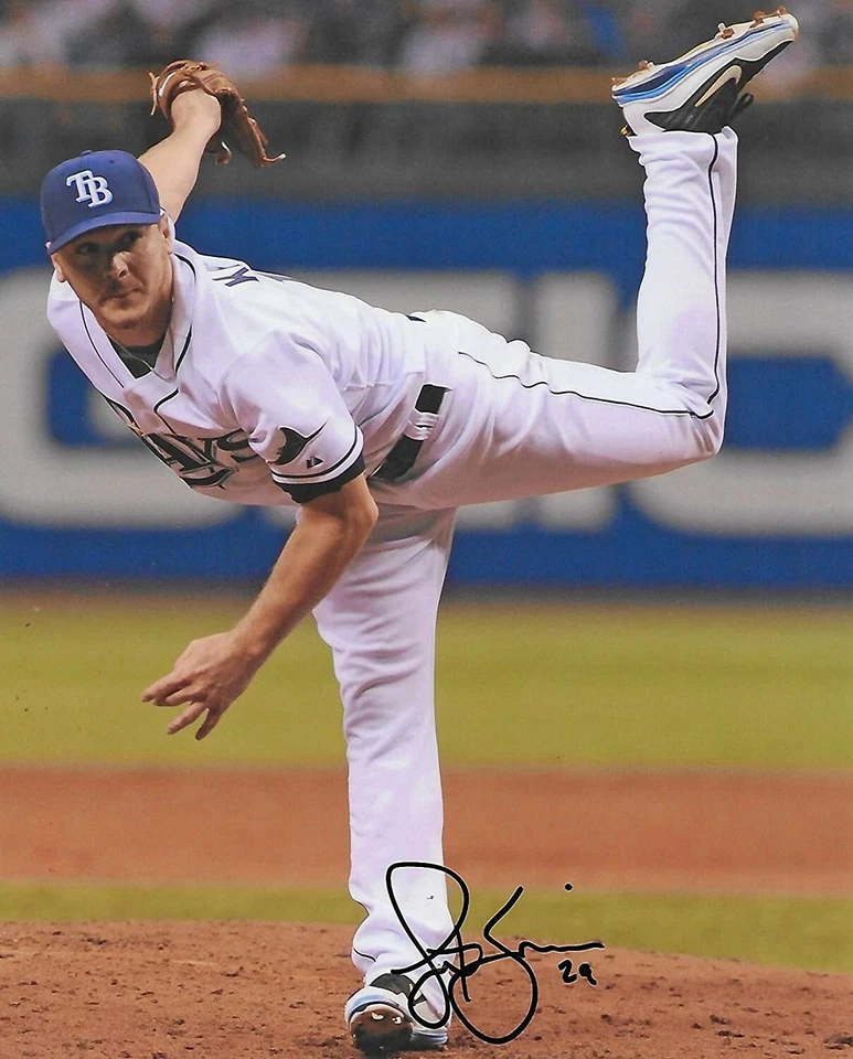 Foto firmada autografiada de Scott Kazmir Tampa Bay Rays 8x10 prueba de certificado de autenticidad Foto 1 de 2