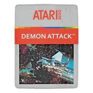 Demon Attac ATARI Game Cover Vintage Style Ultra-Soft Micro Fleece Blanket - Picture 1 of 7