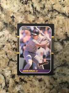 Donruss 1987 John Kruk RC #328 San Diego Padres - Picture 1 of 2