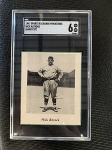 1947 W602 Sports Exchange Mini Nick Altrock - SGC 6 - POP 1 Only 2 Higher Yanks! - Picture 1 of 2