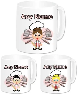 Personalised Chef Mug Cup Novelty Women Work Cooking Baking Baker Mum Gifts Idea - Picture 1 of 15