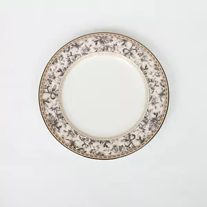 Plato de cena Royal Doulton Studio Provence negro 10 3/4" flor frutal floral - Imagen 1 de 4