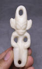9.5Cm China Hongshan Culture Old Jade Carve Sungod Sun-God Helios Amulet Pendant