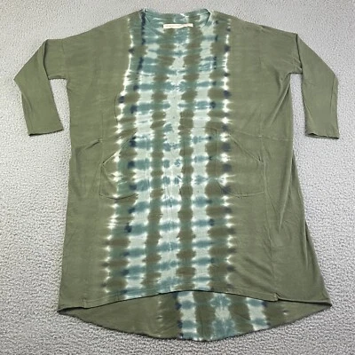 RAQUEL ALLEGRA галстук краситель платье Sz 1 бирюзовый зеленый карманы ручной работы искусства носить M EXC - Изображение 1 из 4