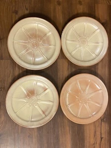 Frankoma Wagon Wheel Plates 4 Desert Gold 94FL - Picture 1 of 10