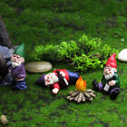 Adorable Mini Garden Gnomes Set of 3 Resin Figurines for Plant Decor