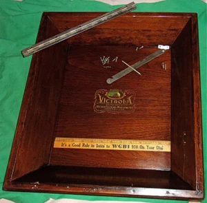 Victor VV-80 Top Lid Cover 19 3/4 X 17 3/4 Inches Orig. Finish! Clean! (1921) - Picture 1 of 13