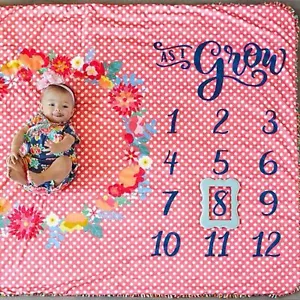 NWT Matilda Jane Clothing As I Grow Blanket Take Monthly Pictures of Baby Shower - Picture 1 of 3