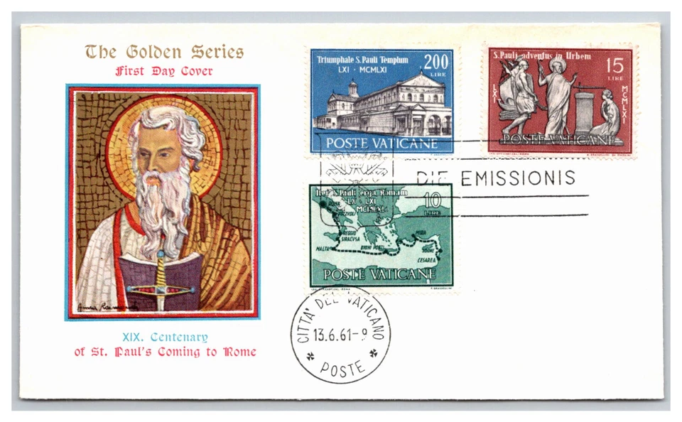 VATICAN Cubierta a todo color en caché sin dirección sin sellar primer día de emisión V18 Foto 1 de 1