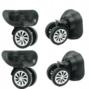 2 Paar Travelite Koffer Rollen Ersatz Gepäck Reparatur Zubehör Mute Row Räder DE - Bild 1 von 12