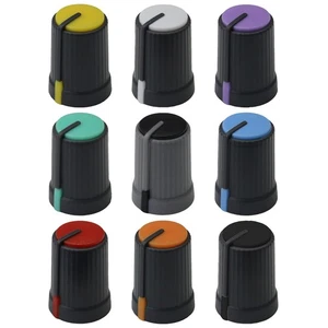 Mezclador de tapa de color de cuerpo gris / perillas de control de volumen - eje D de 6 mm D270 - ajuste a presión - Imagen 1 de 37