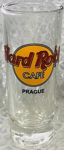 Hard Rock Cafe PRAGUE 4" SHOT GLASS Classic HRC Logo BLACK BOLD Text Cordial NEW - Picture 1 of 1