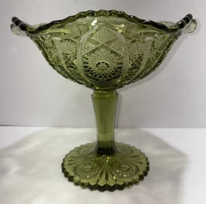 vintage Imperial Glass Daisy & Button Compote - Picture 1 of 15