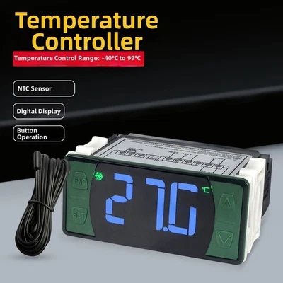 Thermal Sensor Temperature Controller with Wide Celsius Range and Large Display - Image 1 of 4