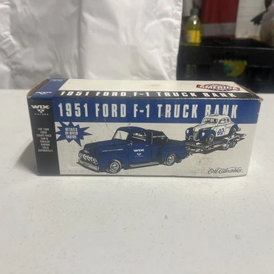 De colección 1995 Ertl Collectibles Wix Filters 1951 Ford F-1 Die Cast Truck Bank Foto 1 de 4