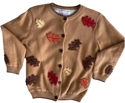 RACHEL RILEY GIRL. Cardigã 4 anos design francês/inglês tema outono novo com etiquetas - Imagem 1 de 4