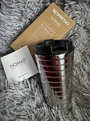 NESPRESSO SILVER TRAVEL MUG TOUCH 345ml (11 fl Oz)   BRAND NEW & BOXED — 第 1/4 张图片