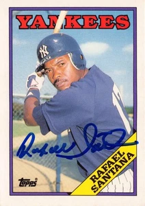 Rafael Santana signed baseball card 1988 Topps Traded #101T (New York Yankees) - Picture 1 of 2