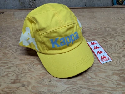 Kappa подлинный Anfrei 5 панели велкроу назад стиль шляпа унисекс желтый желток - Изображение 1 из 4