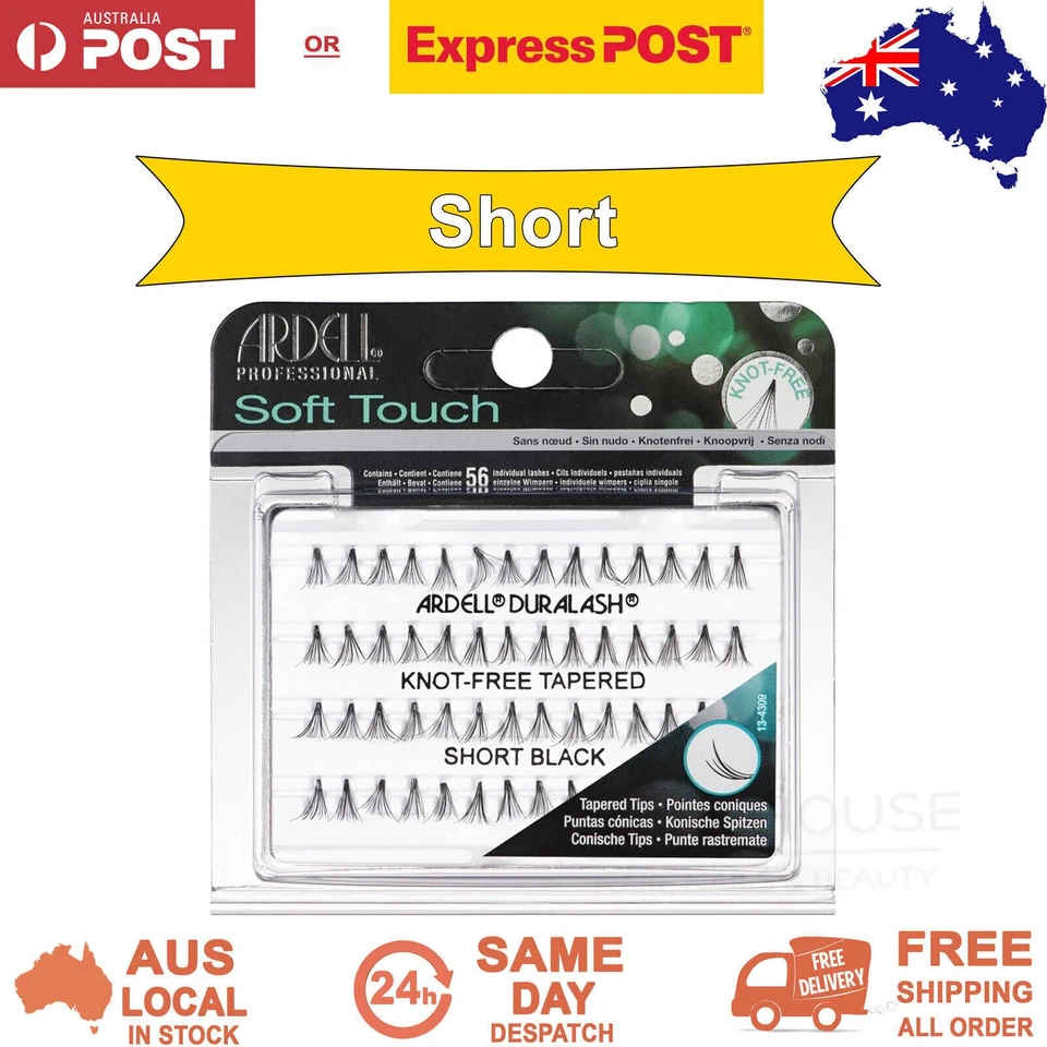Ardell Soft Touch Knot Free Tapered False Eyelashes Lash Extension Black - Short - image 1 of 1