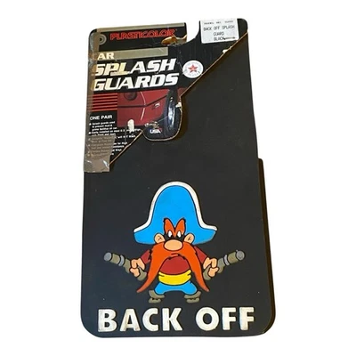 Protectores contra salpicaduras de coche de plástico de colección Yosemite Sam Back Off Looney Tunes Foto 1 de 3