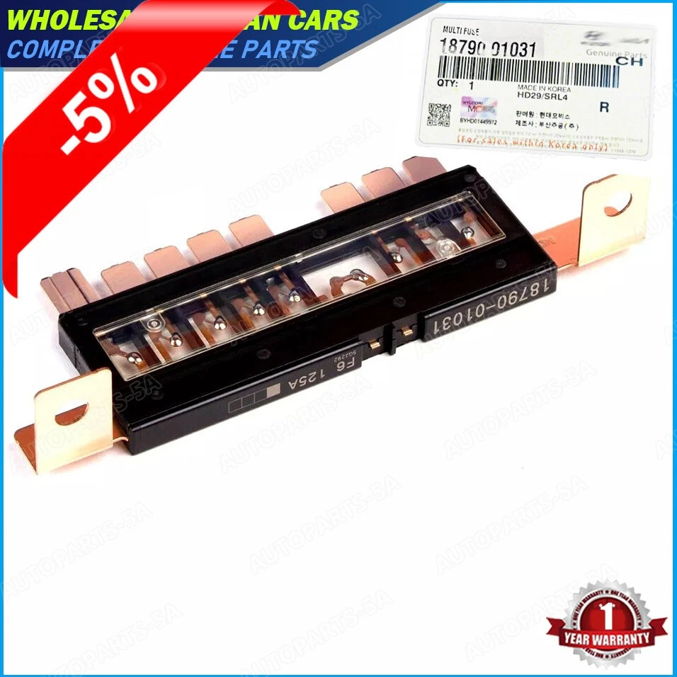 Multi fusível compatível com 2009-2013 Kia Soul 2010-13 Kia Forte 2012-17 Hyundai Accent  - Imagem 1 de 4