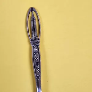 Empire State Building New York City 4" Souvenir Spoon EPNS TH Marthinsen Norway - Picture 1 of 5