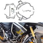 Motorcycle Upper + Lower Engine Gurad Crash Bar For VOGE DS525X 2023 Silver zo