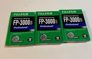 Fujifilm FP-3000B Professional Black & White Instant Film EXP 12/2014 3 Boxes - Picture 1 of 3