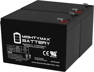 12V 9Ah SLA Battery for APC Backups BX1500G - 2 Pack - Picture 1 of 6