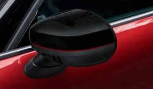 NEW MINI F54 F55 F56 F57 JCW BLACK RED GREY MIRROR CAP SET 51162465798/99 - Picture 1 of 3