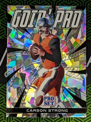 Carson Strong 2022 Leaf Pro Set Goin' Pro Silver Crystal Prismatic GP-CS1 - Image 1 of 2